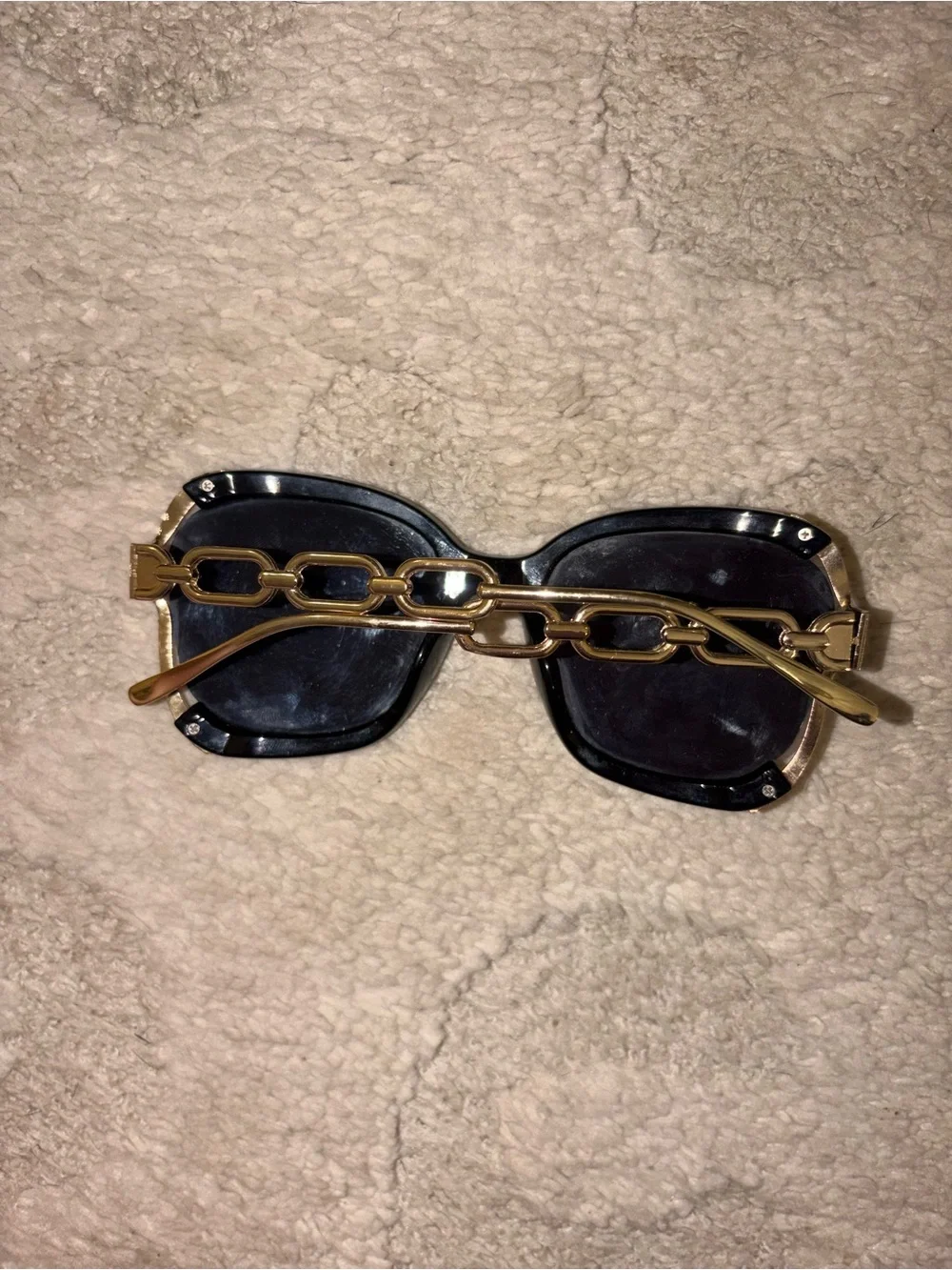 Black & Gold Women's Fashion Sunglasses